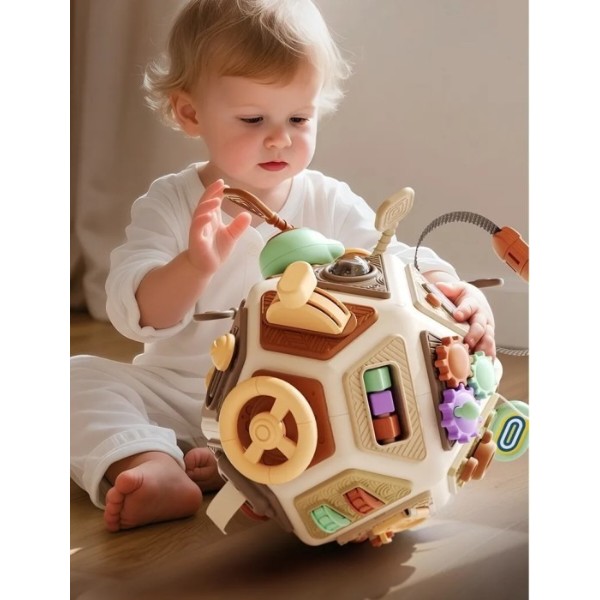 Фото - Бизиборд-куб Smart Baby Мяч (6928270764788)